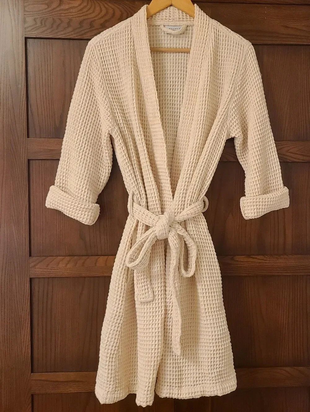 Parachute Waffle Knit Robe Cream Unisex Size Small